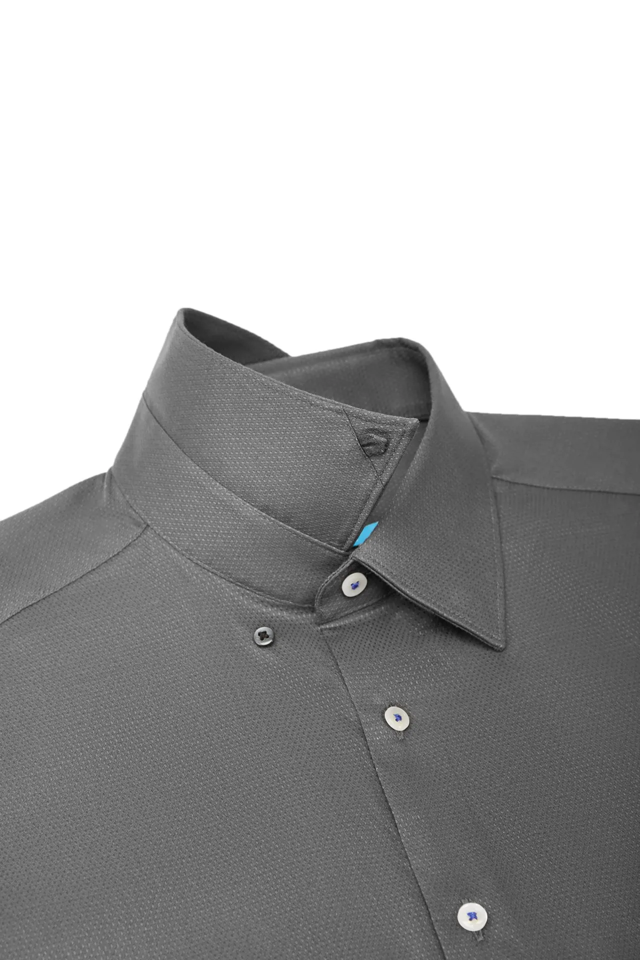Non-Iron Easy Care Smart Fit Dot Texture Short Sleeve Shirt
