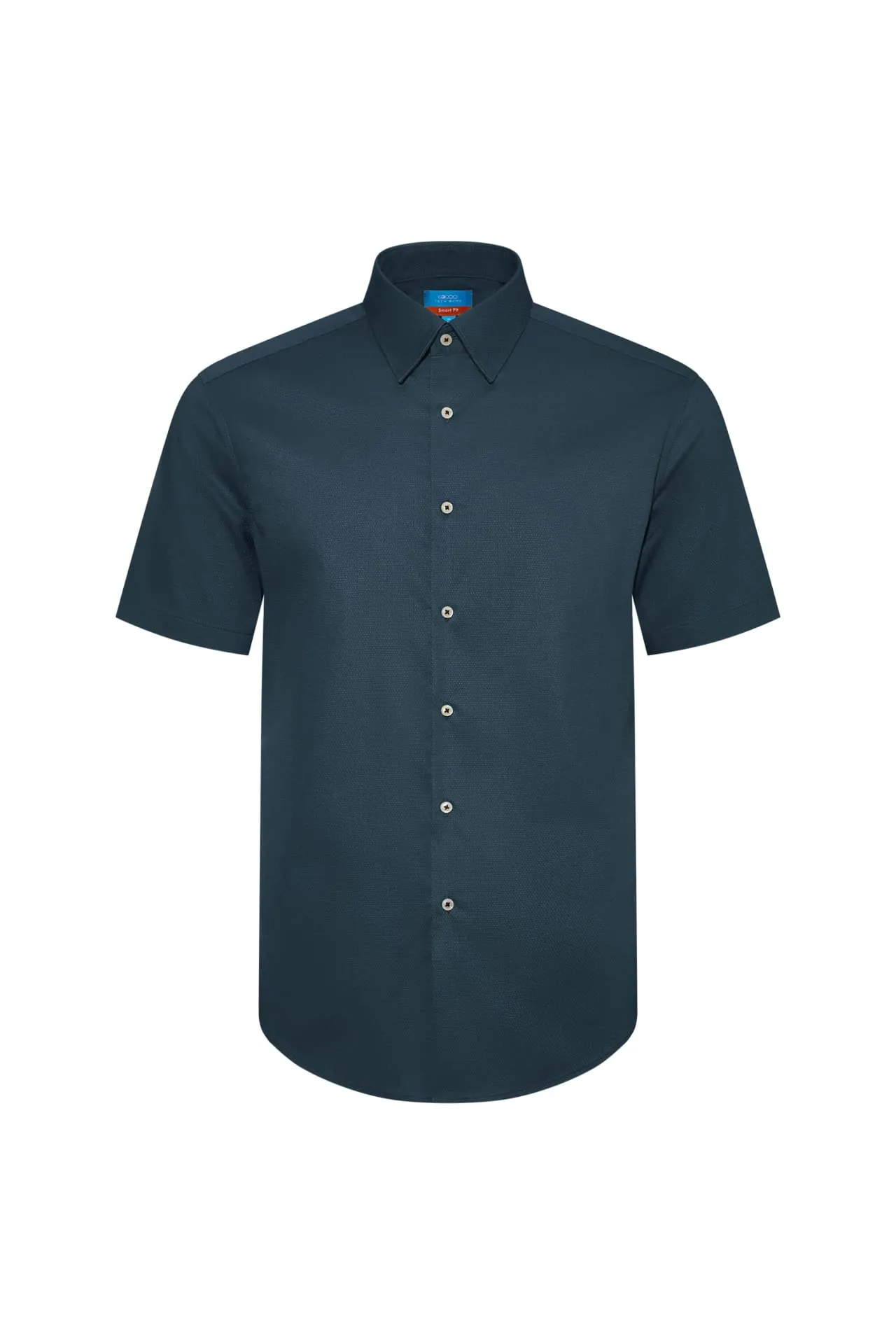 Non-Iron Easy Care Smart Fit Dot Texture Short Sleeve Shirt