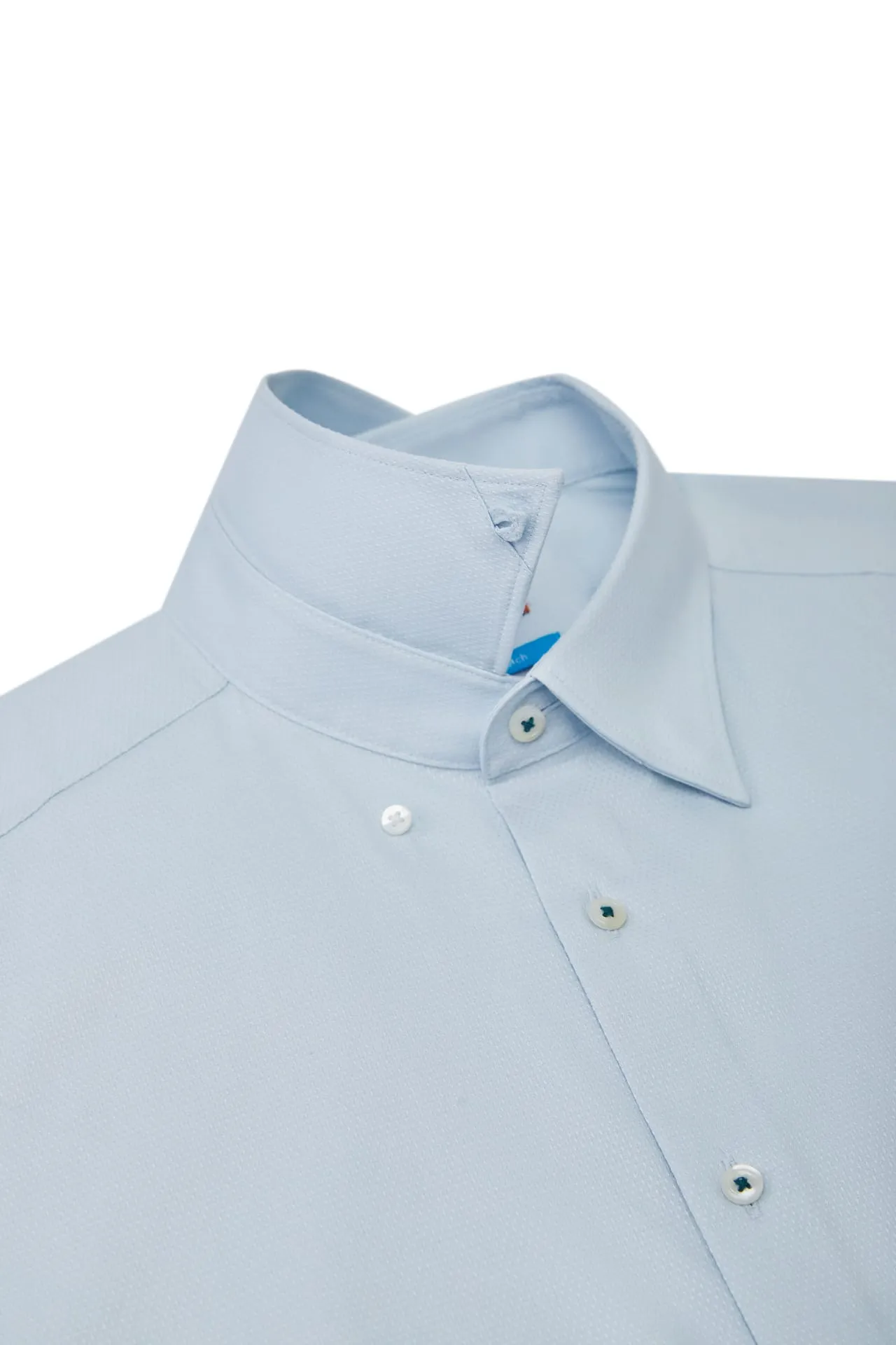 Non-Iron Easy Care Smart Fit Dot Texture Short Sleeve Shirt