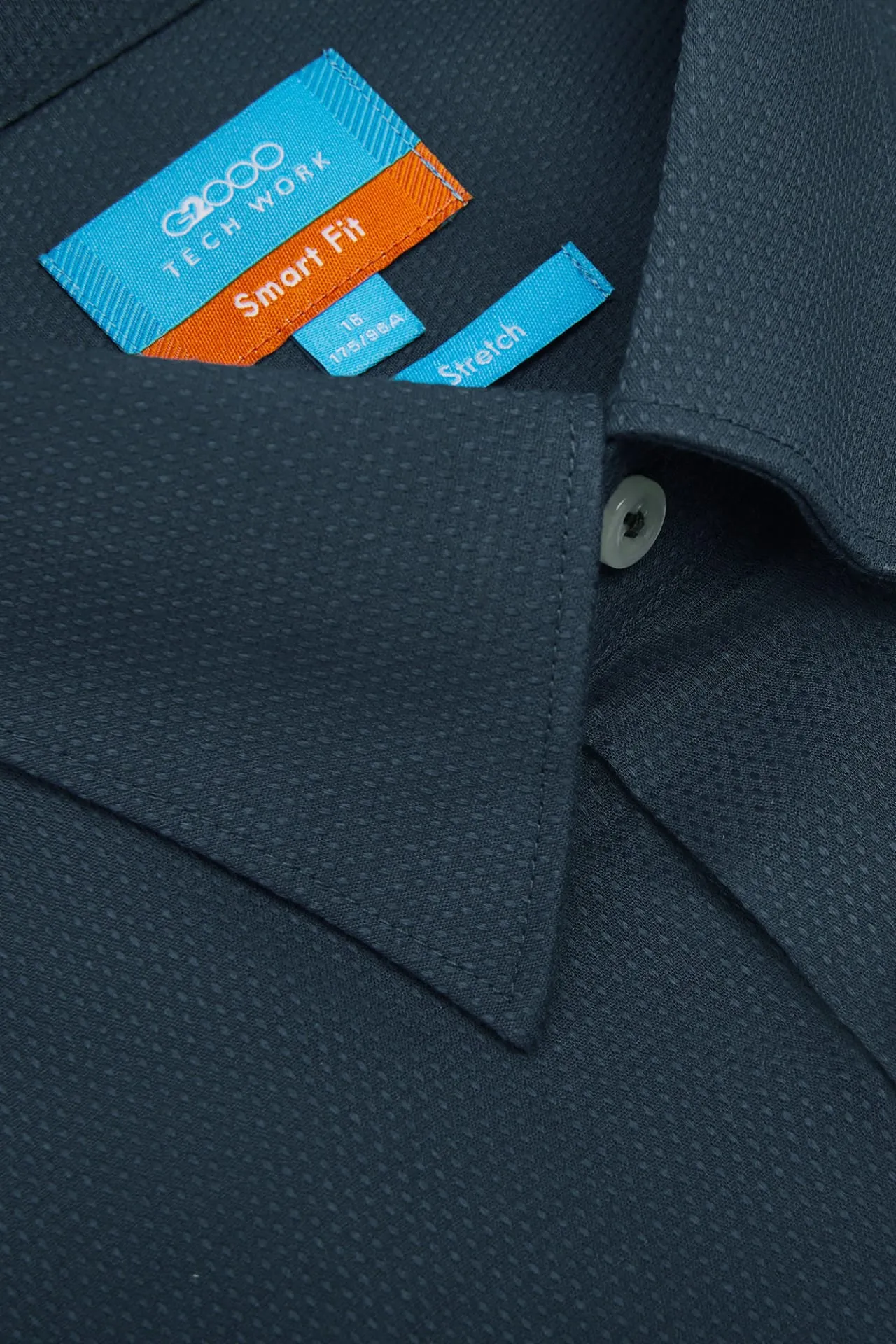 Non-Iron Easy Care Smart Fit Dot Texture Short Sleeve Shirt