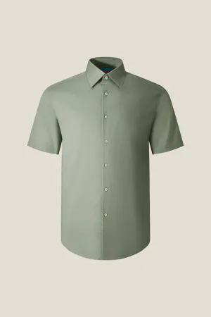 Non-Iron Easy Care Smart Fit Dot Texture Short Sleeve Shirt