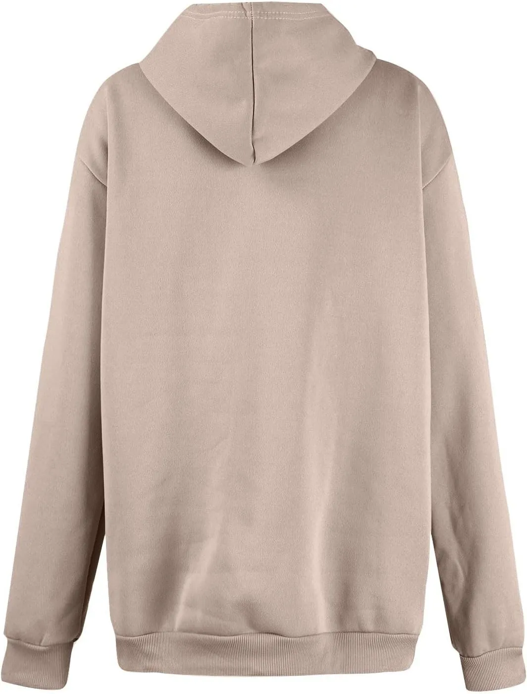 Oversized Zip Up Hoodie Women Fleece Drawstring Hooded Sweatshirt Y2k Full Zip Hoodies Comfy Sweat Shirt with Pockets