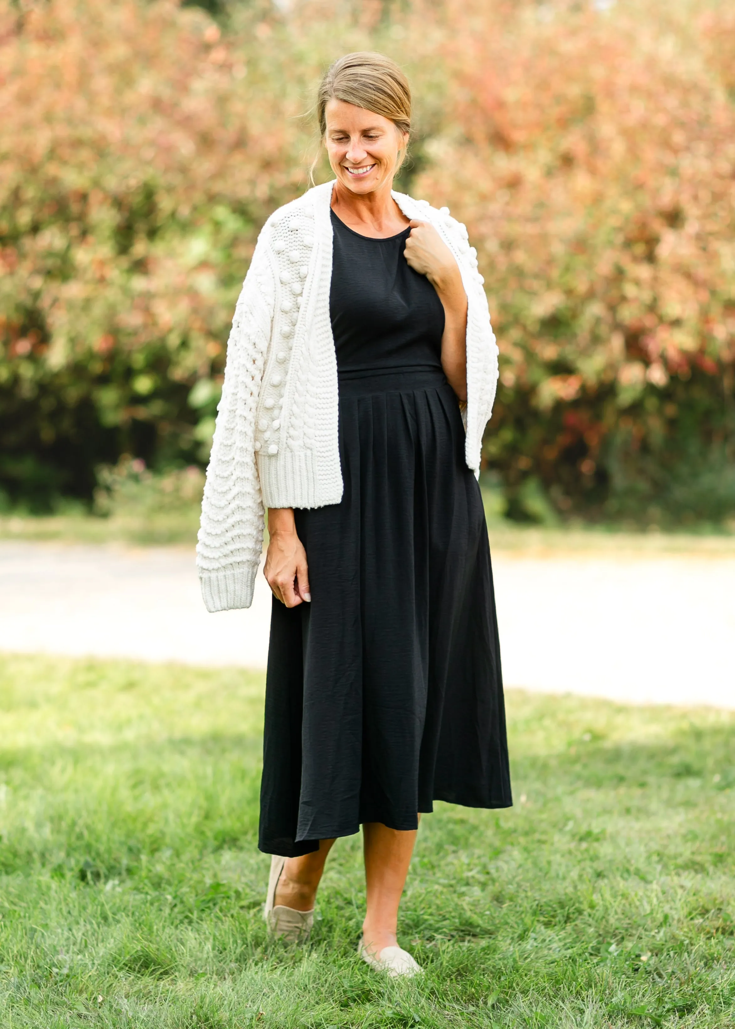 Pom Pom Open Front Cardigan - FINAL SALE