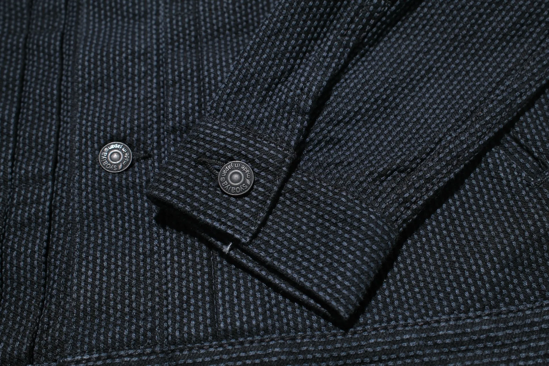 Pure Blue Japan 14oz Sashiko Type 2 Jacket (Black)