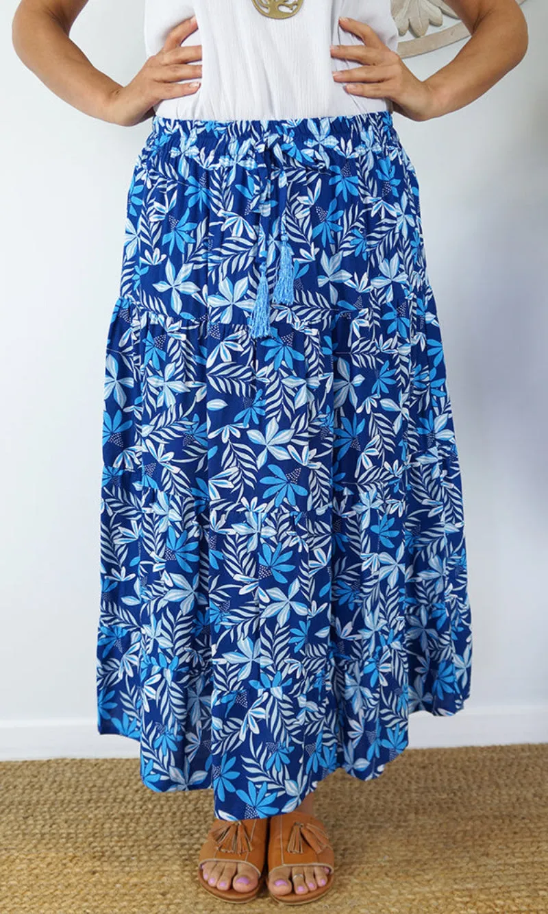Rayon Skirt Tiered Sierra, More Colours