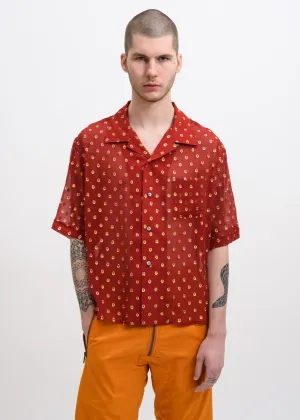 Red and Gold Luka Bowling Shirt