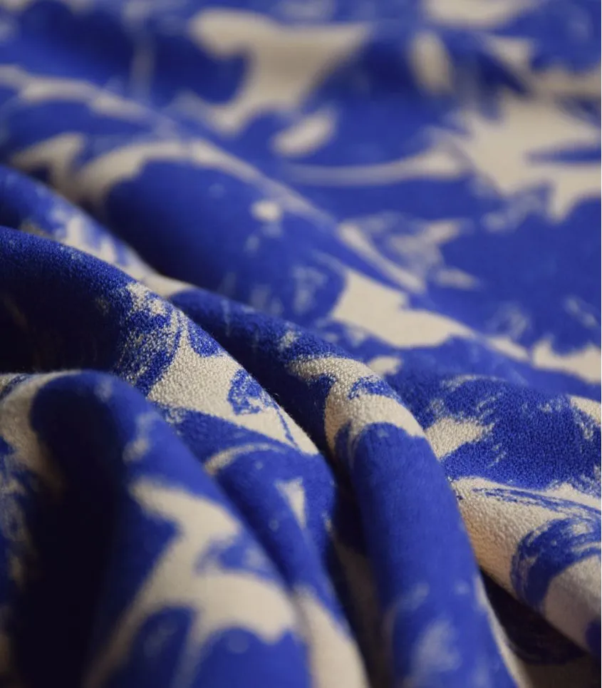 REMNANT 2.20 Metres - Cousette - Twilight Garden Viscose Crepe Fabric