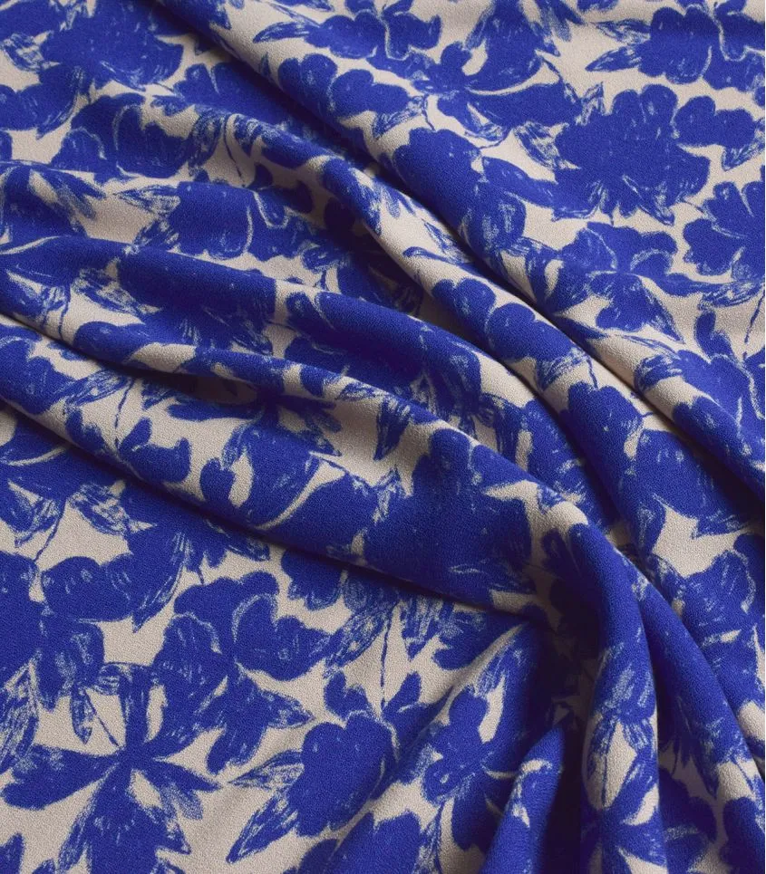 REMNANT 2.20 Metres - Cousette - Twilight Garden Viscose Crepe Fabric