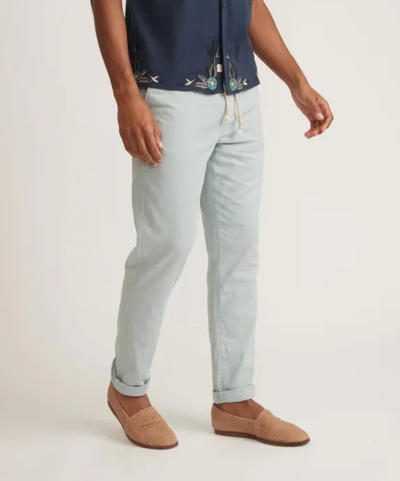 Saturday Stretch Beach Pant- Light Blue