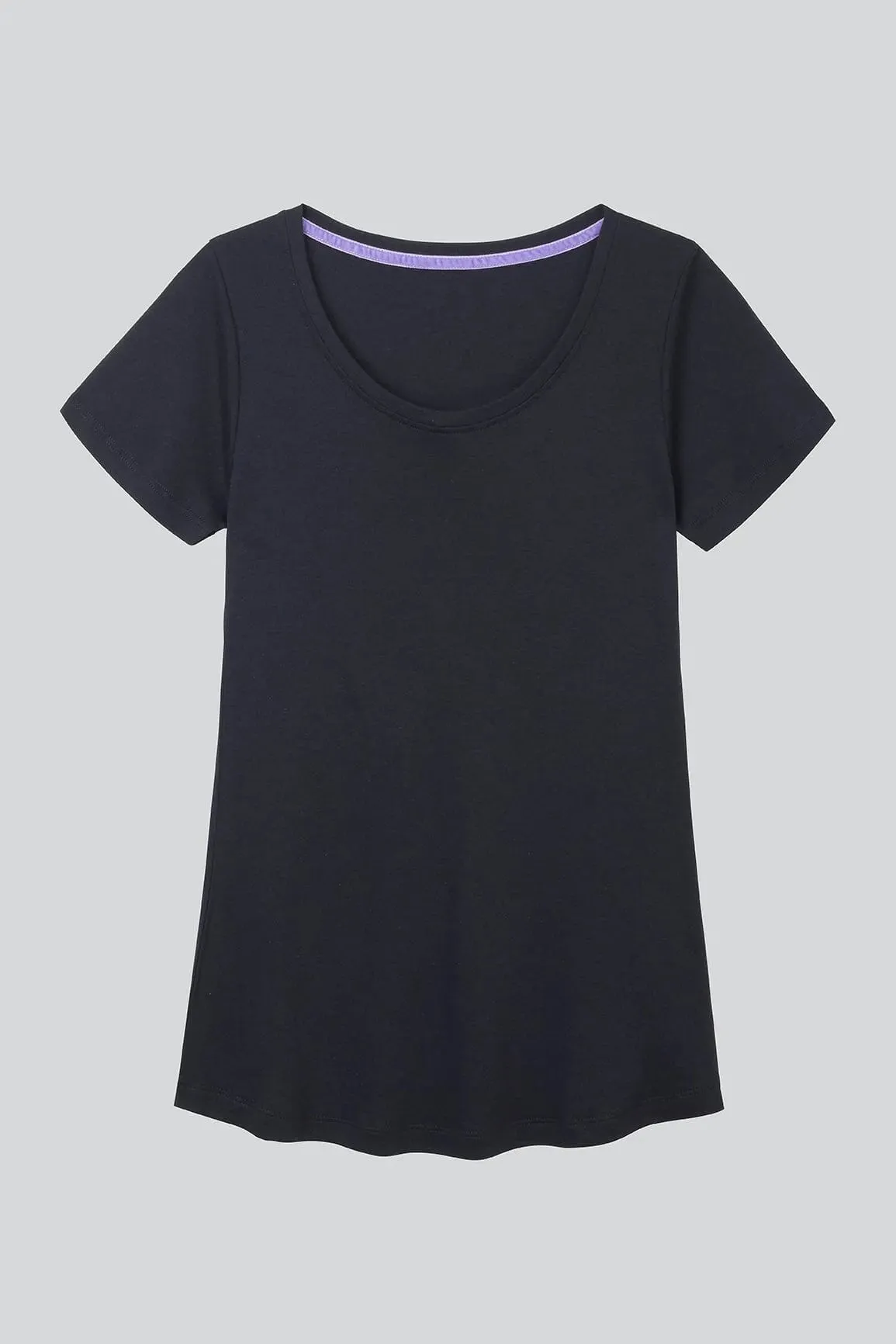 Scoop Neck Cotton Modal Blend T-shirt