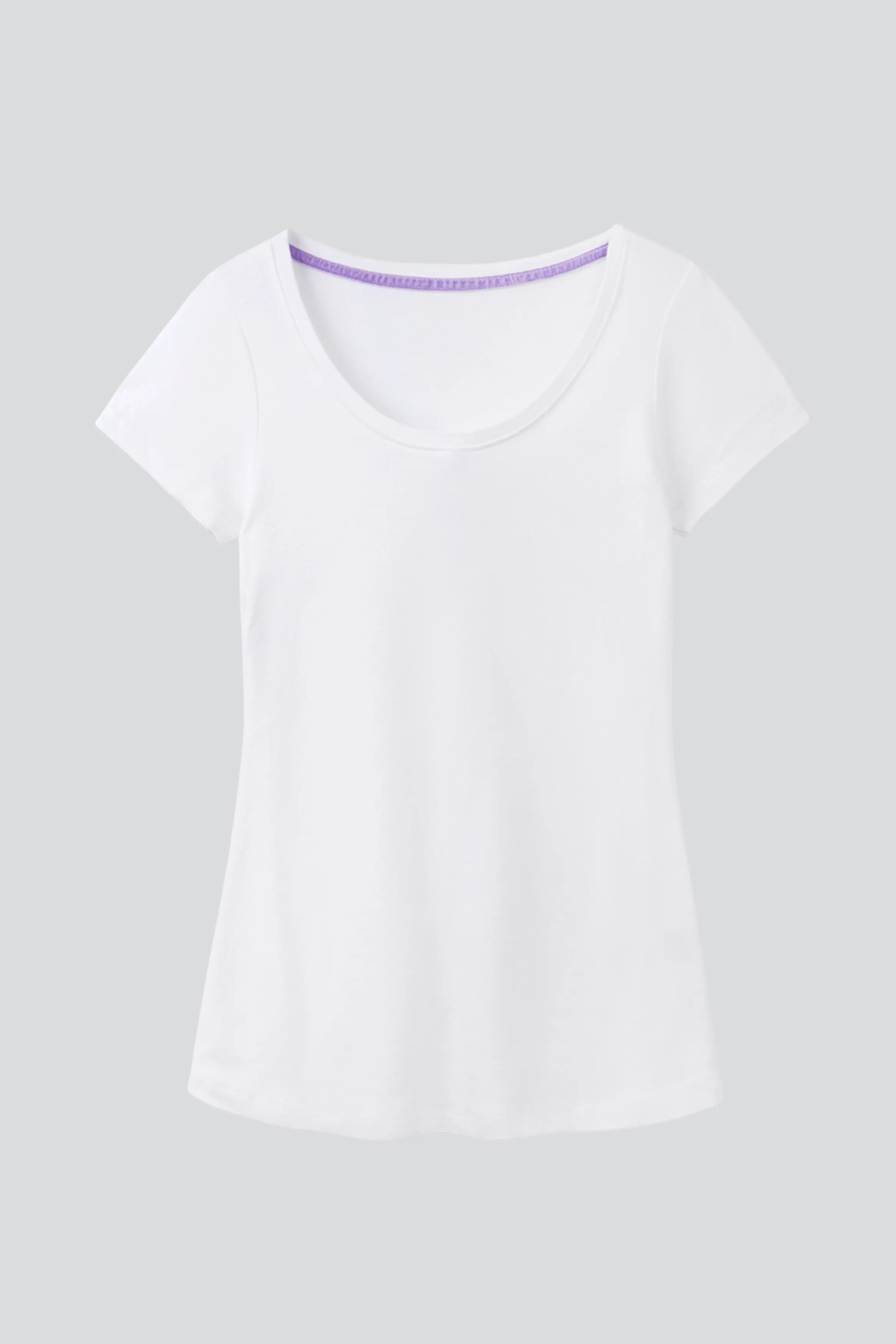 Scoop Neck Cotton Modal Blend T-shirt