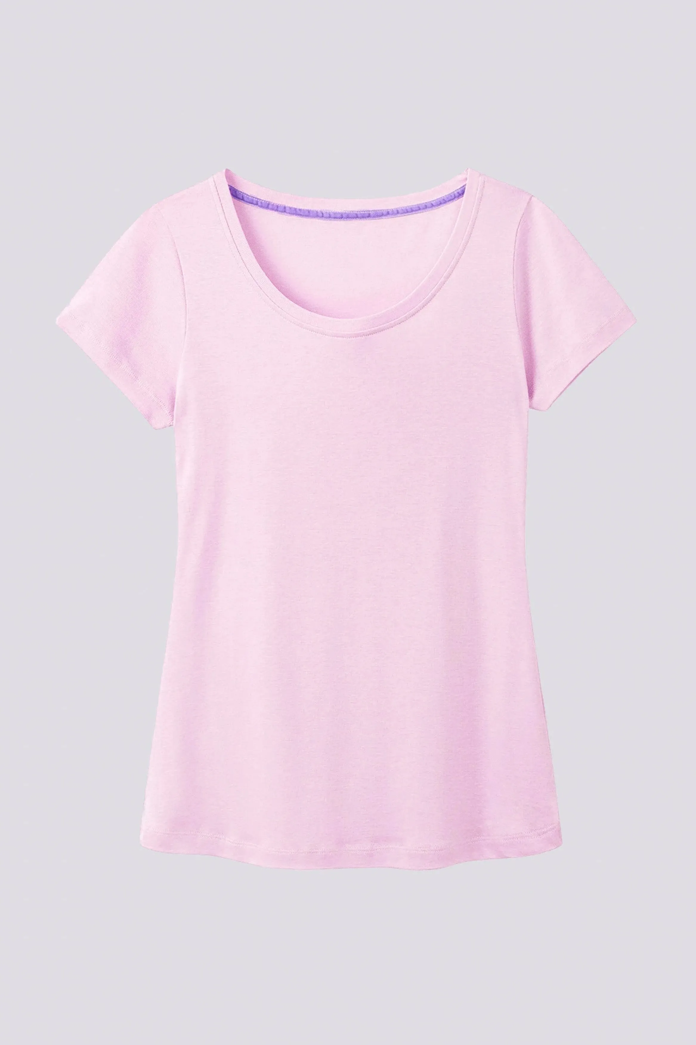 Scoop Neck Cotton Modal Blend T-shirt