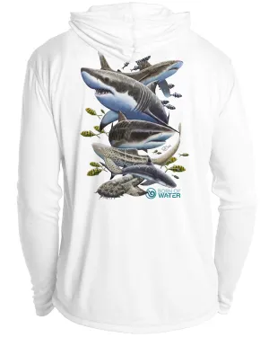 Shark Scuba Diving UV/UPF  50 Long Sleeve Hoodie: Misunderstood Beauty