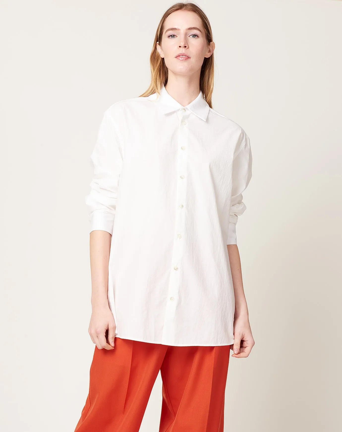 Signature Button Down in White