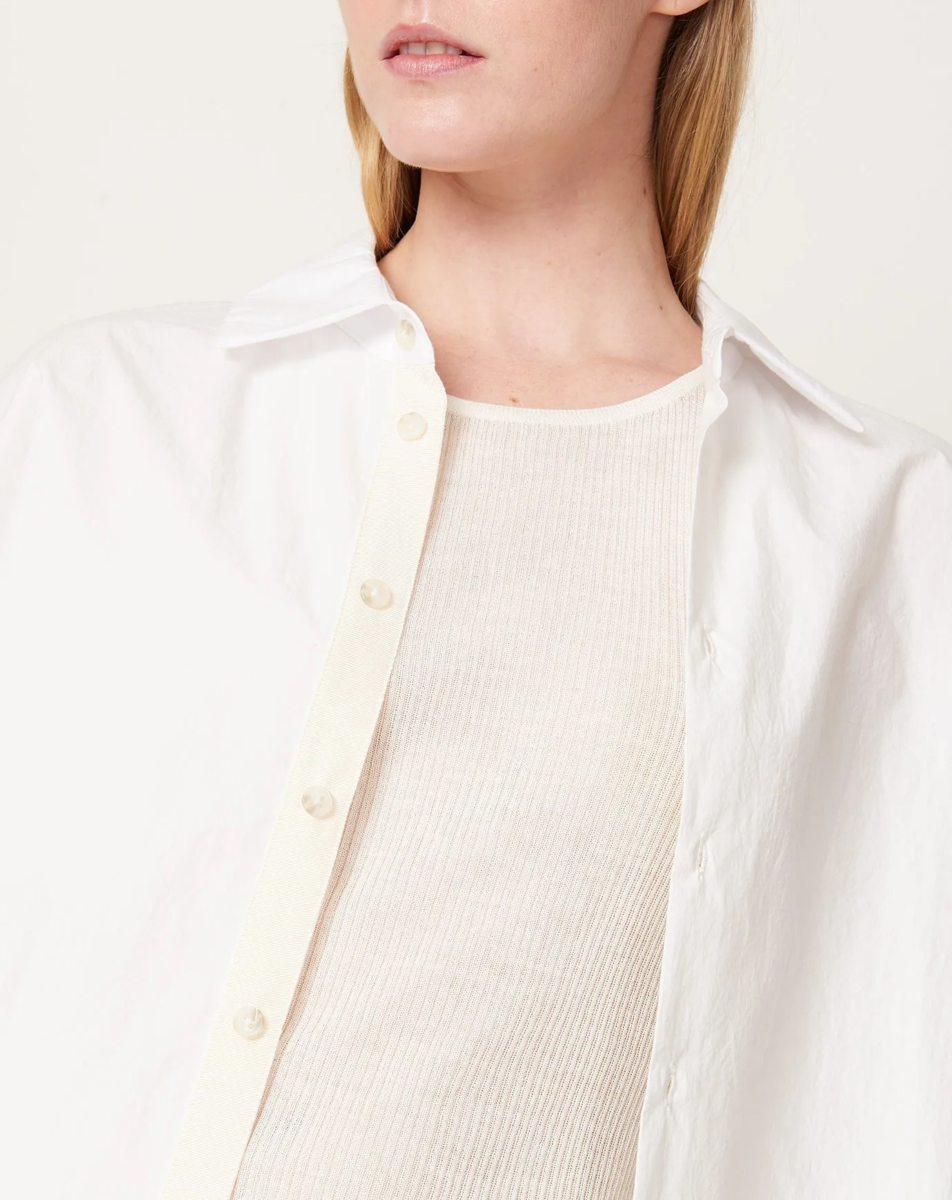 Signature Button Down in White