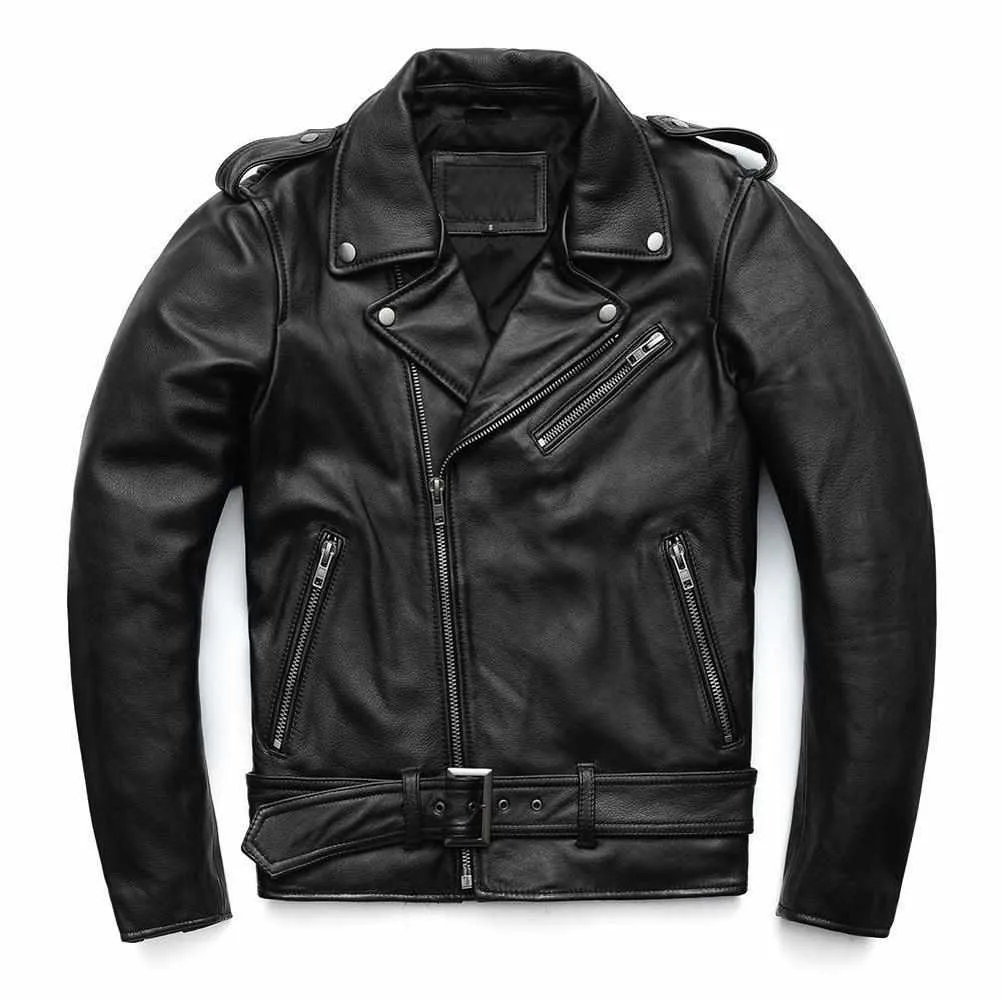 Sky Madrid Leather Biker Jacket