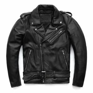 Sky Madrid Leather Biker Jacket
