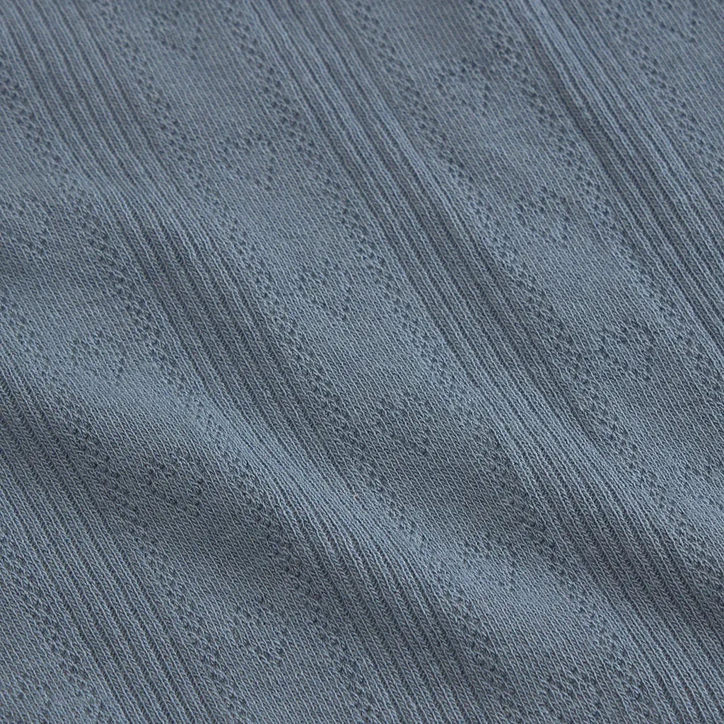 Slate Pointelle Fly Away Cardigan