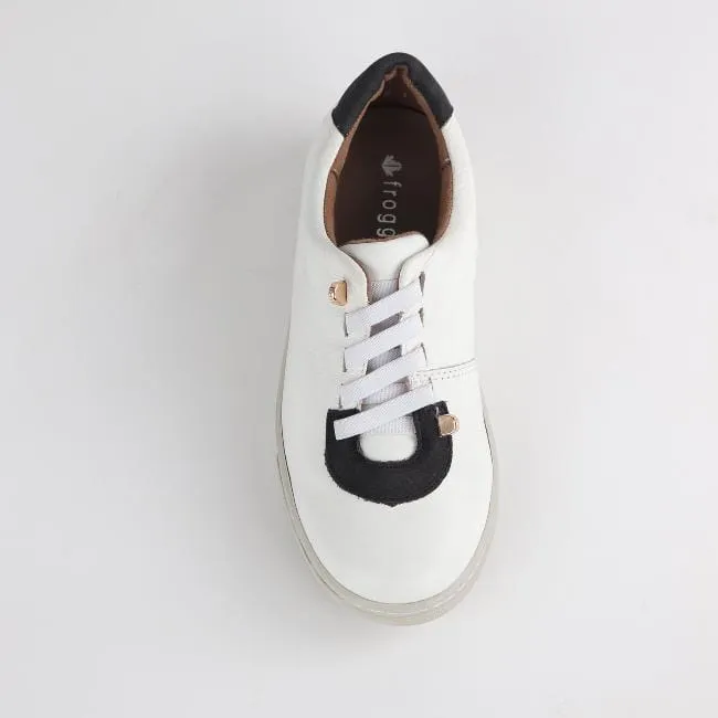 Sneaker with Removable Footbed in White -12187