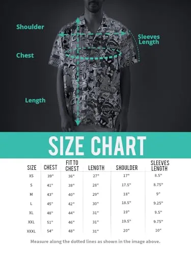 The Souled Store Official One Piece: The Voyage Men and Boys Short Sleeve Collared Neck Button Down All Over Print Regular Fit Cotton Summer Shirts Multicolour