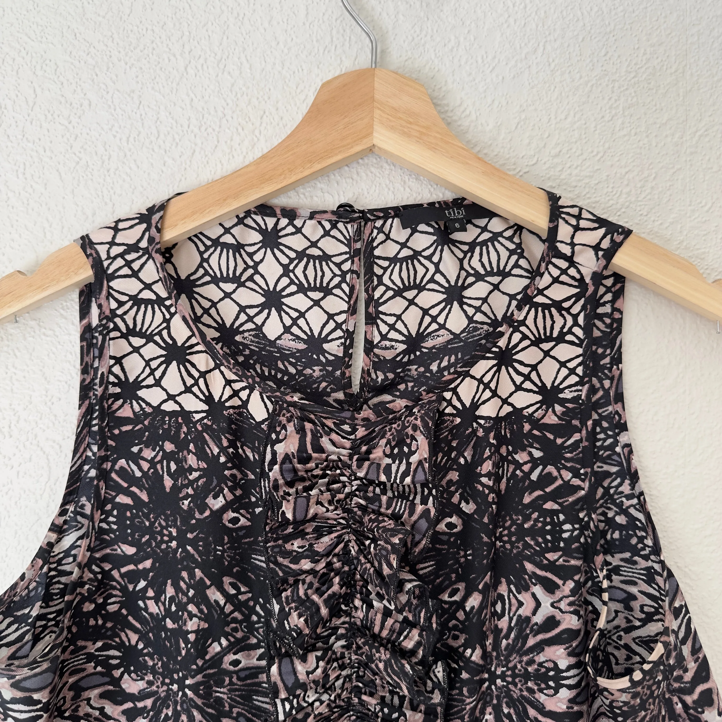 Tibi Ruffled Silk Top