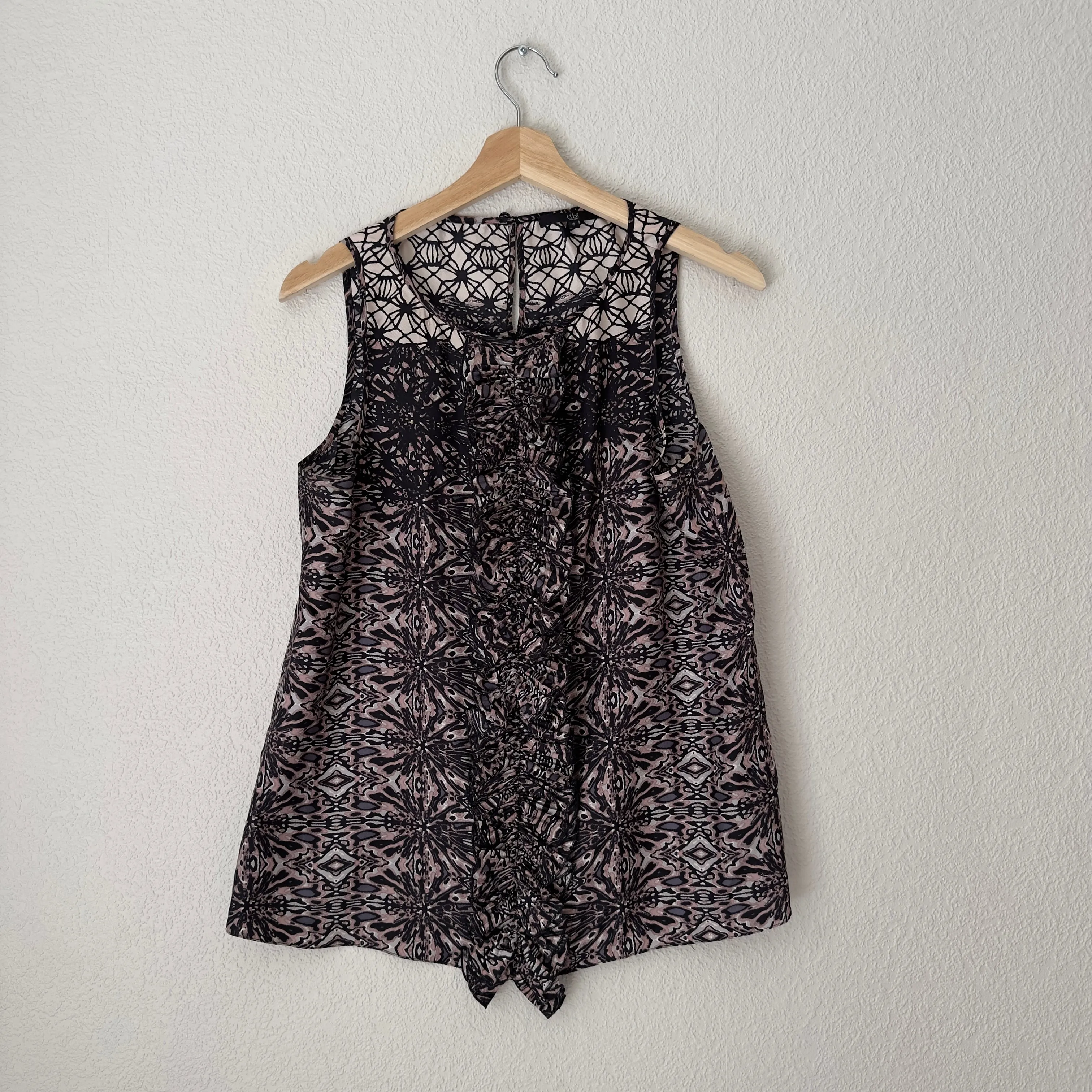 Tibi Ruffled Silk Top