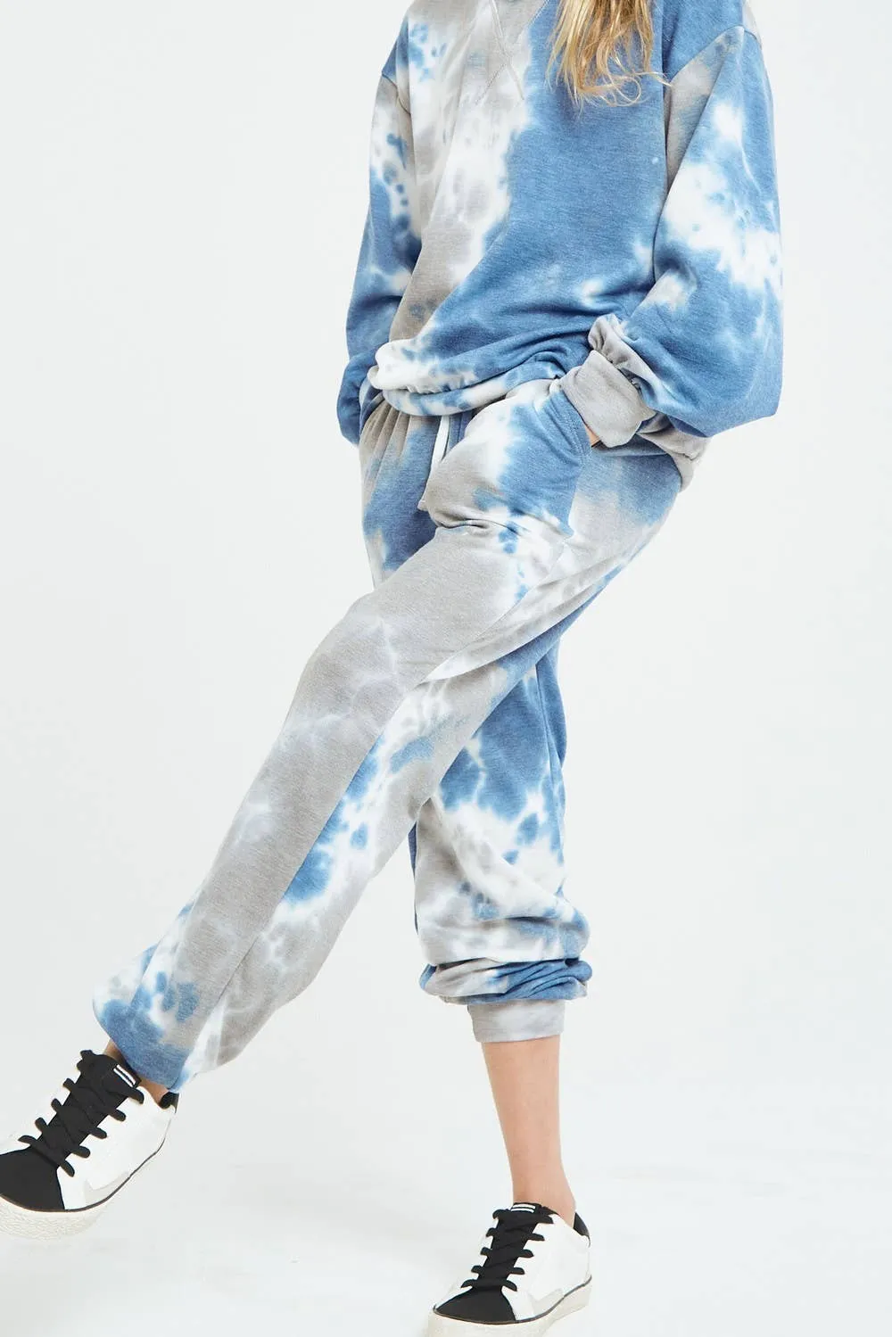 Tie Dye Jogger Pants: PINK