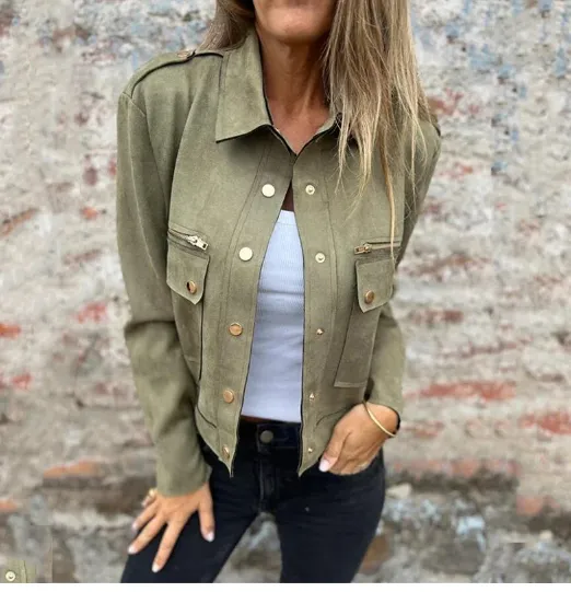 Timeless Ultra Suede Crop Jacket (Color Options)