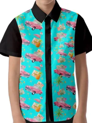 Tropical Christmas Kids' Unisex Short Sleeve Shirt