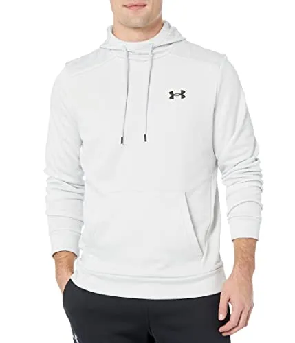 Under Armour Mens ArmourFleece Twist Hoodie , (014) Halo Gray / / Black , Large