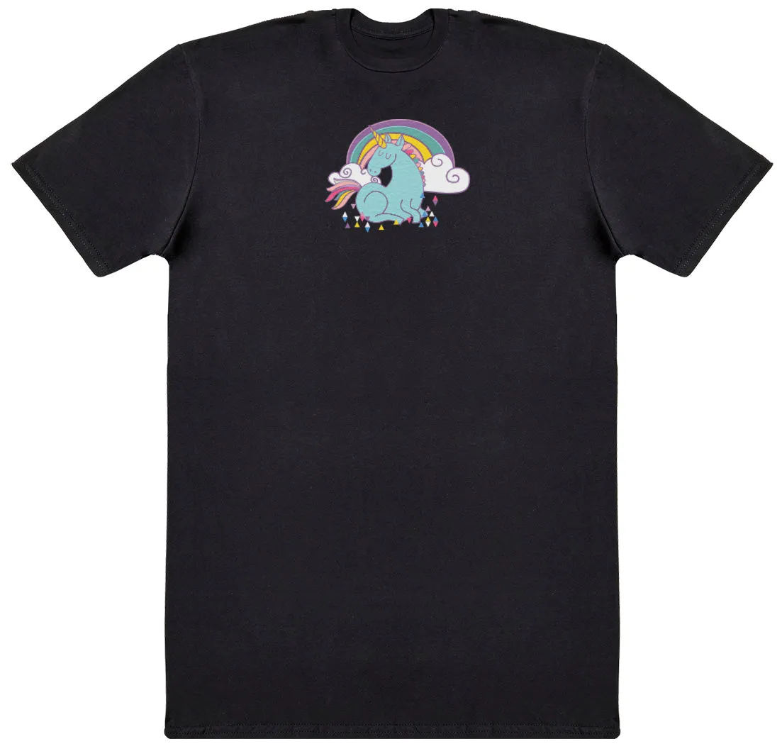 Unicorn Rainbow - Kids Oversized Comfy T-Shirt