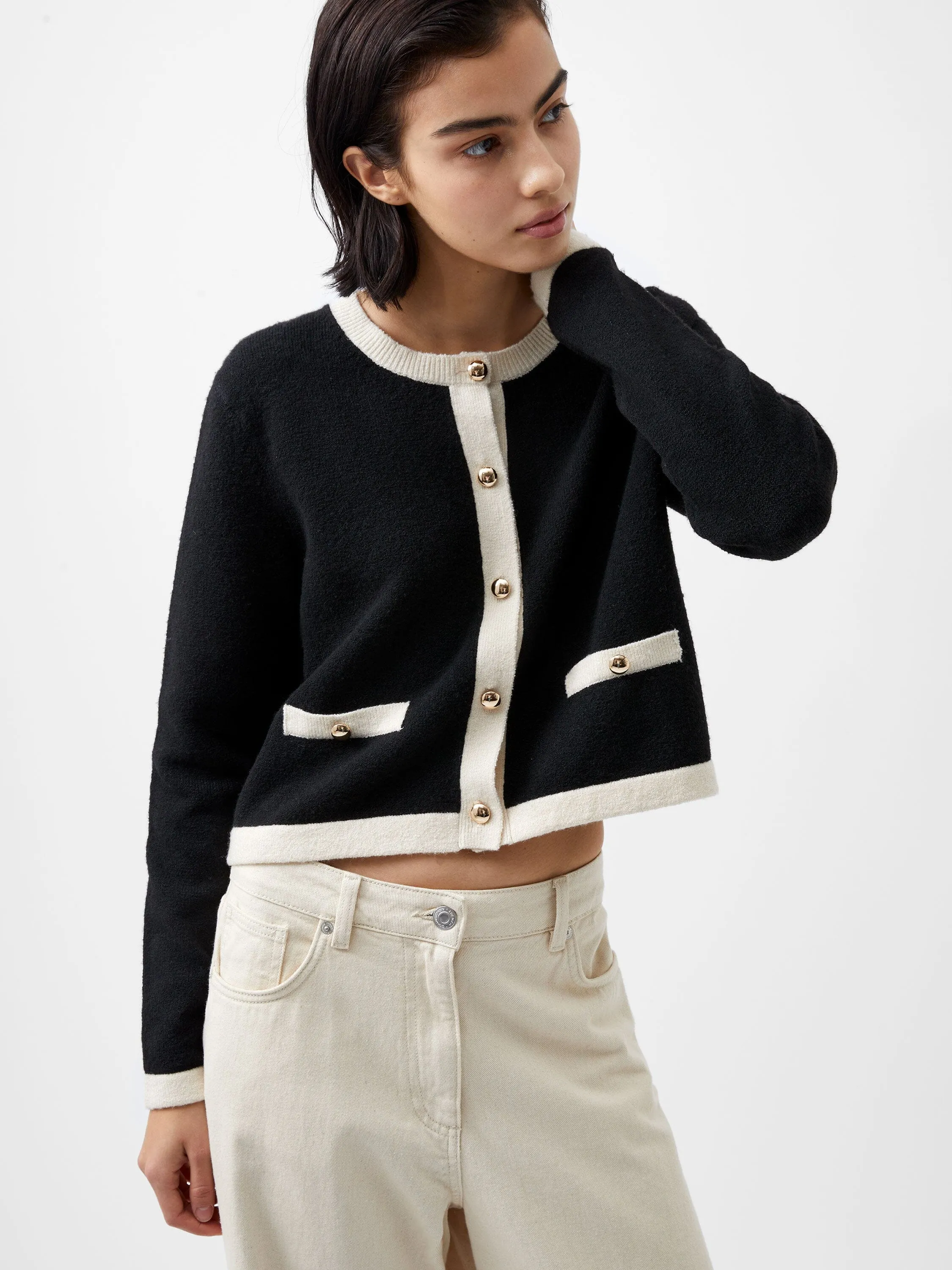 Vhari Contrast Cardigan