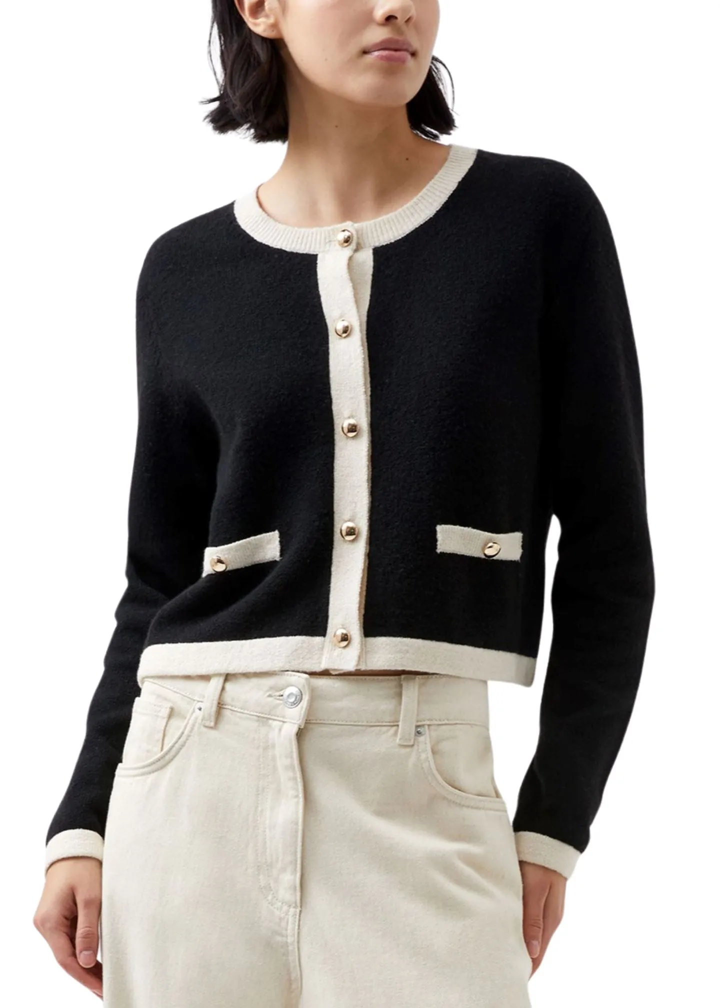 Vhari Contrast Cardigan