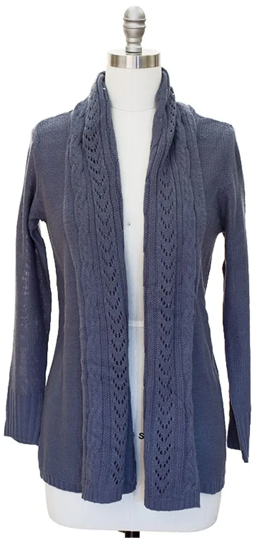 Vintage Knit Draped Cardigan