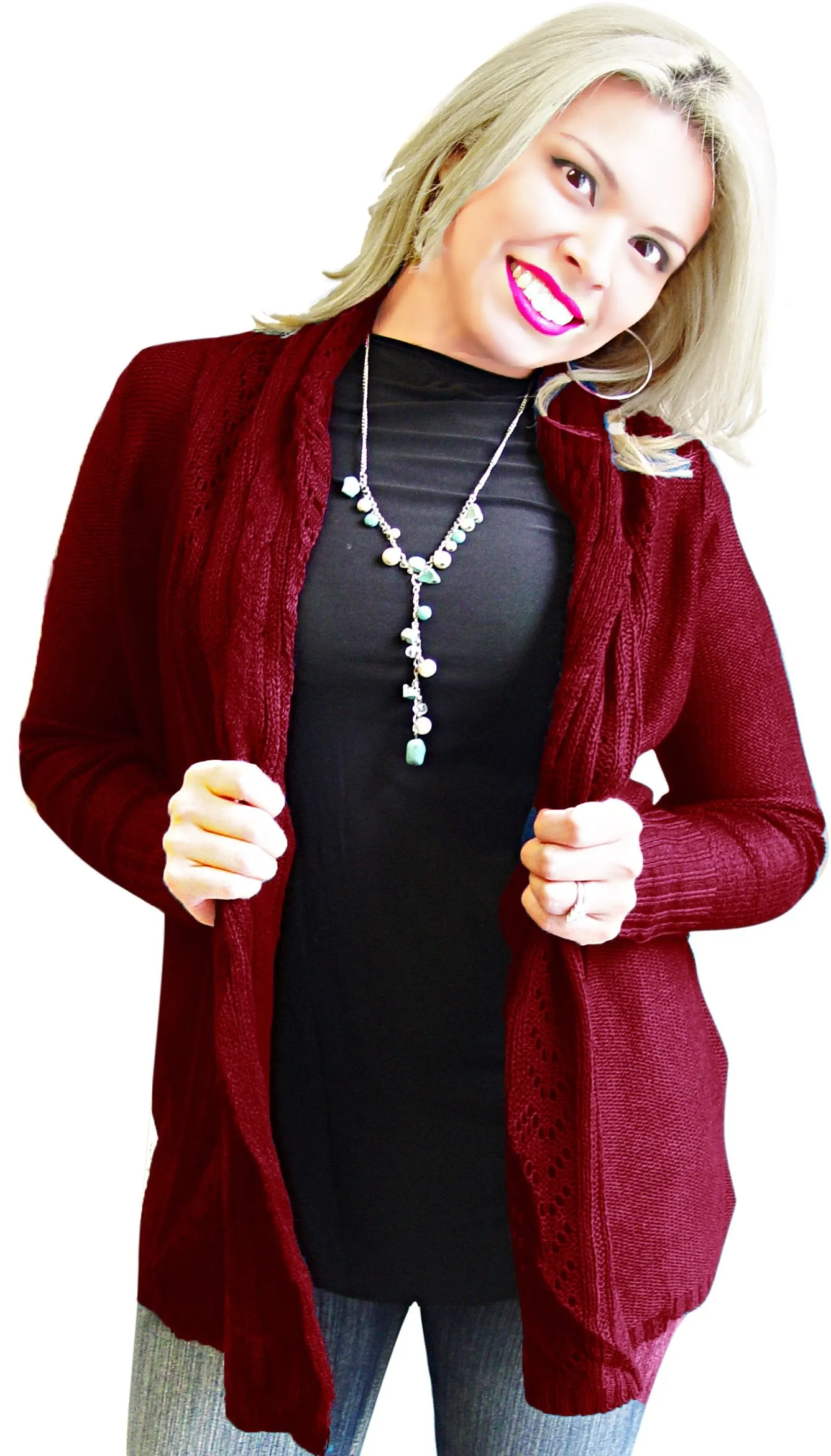Vintage Knit Draped Cardigan