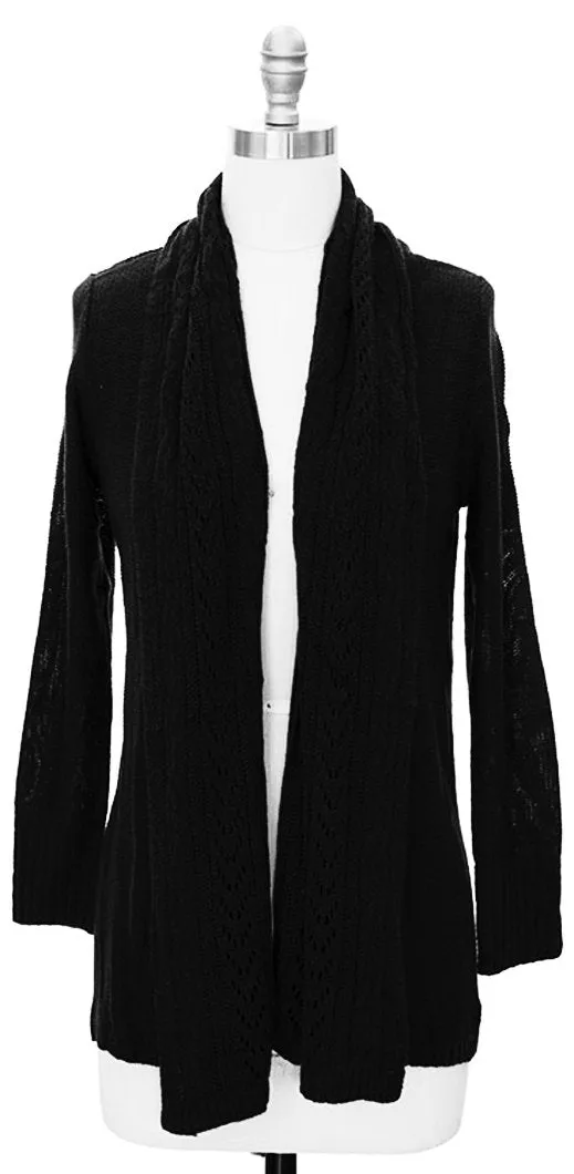 Vintage Knit Draped Cardigan