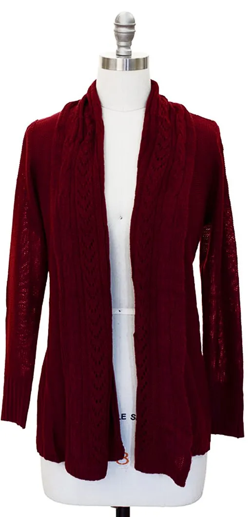 Vintage Knit Draped Cardigan
