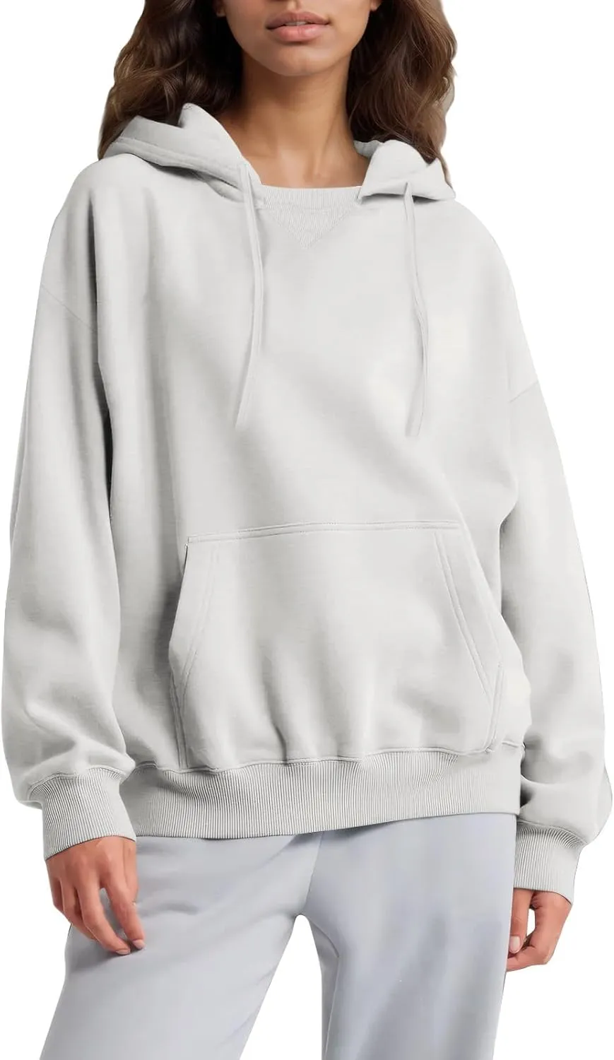 Womens Hoodies Pullover Oversized Comfy Soft Hooded Sweatshirts Winter Sweaters Plain Hoodie with Pockets