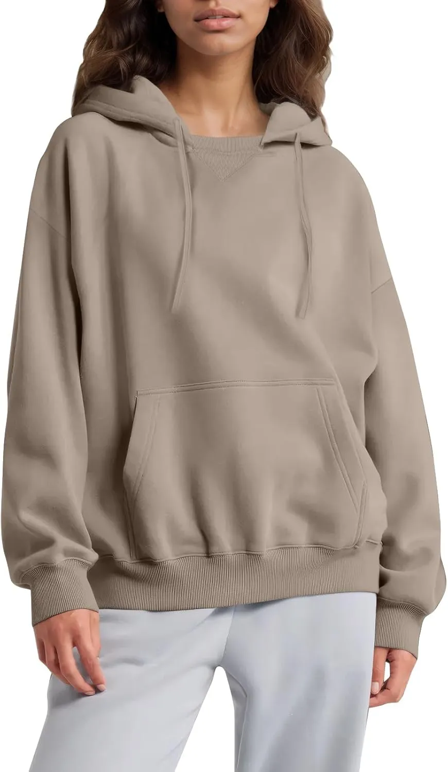 Womens Hoodies Pullover Oversized Comfy Soft Hooded Sweatshirts Winter Sweaters Plain Hoodie with Pockets