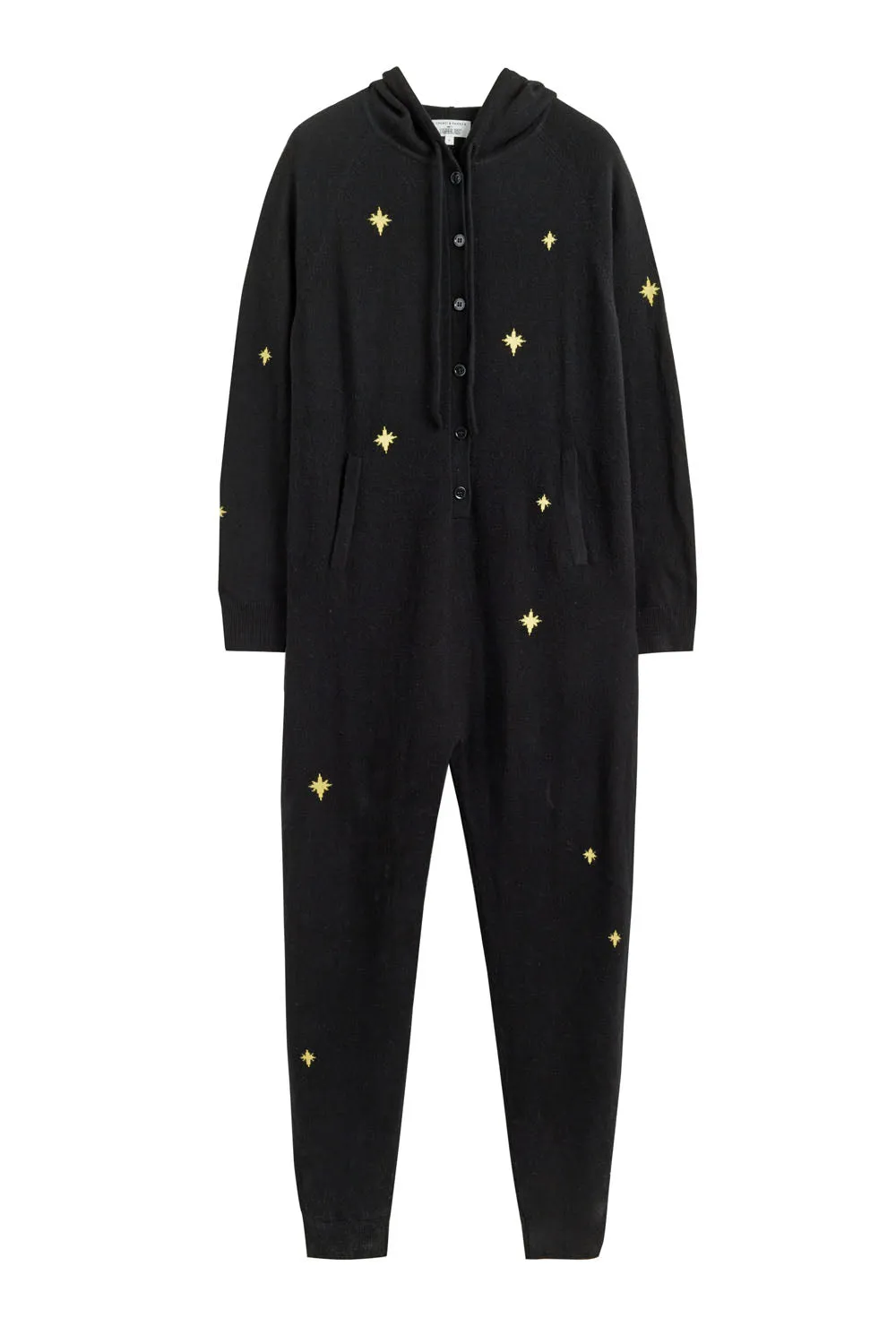 Women's Onesie Chinti and Parker Black Wool-Cashmere with Snoopy intarsia Size XS-3L