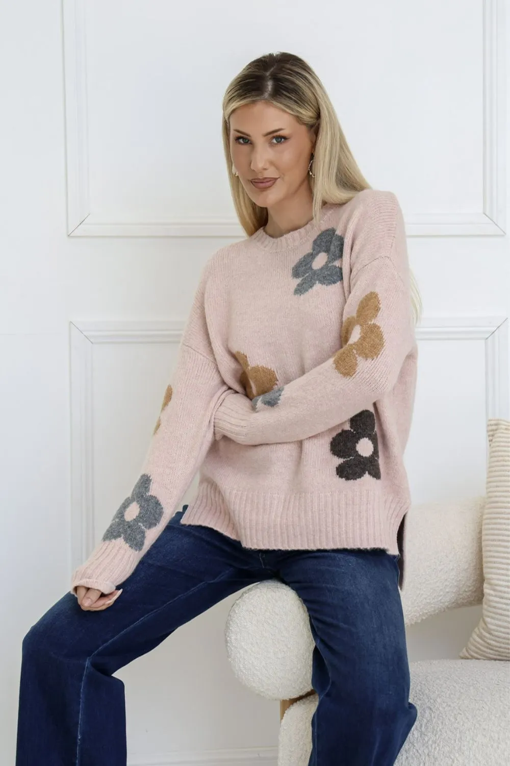 Woodstock Daisy Knit | Blush