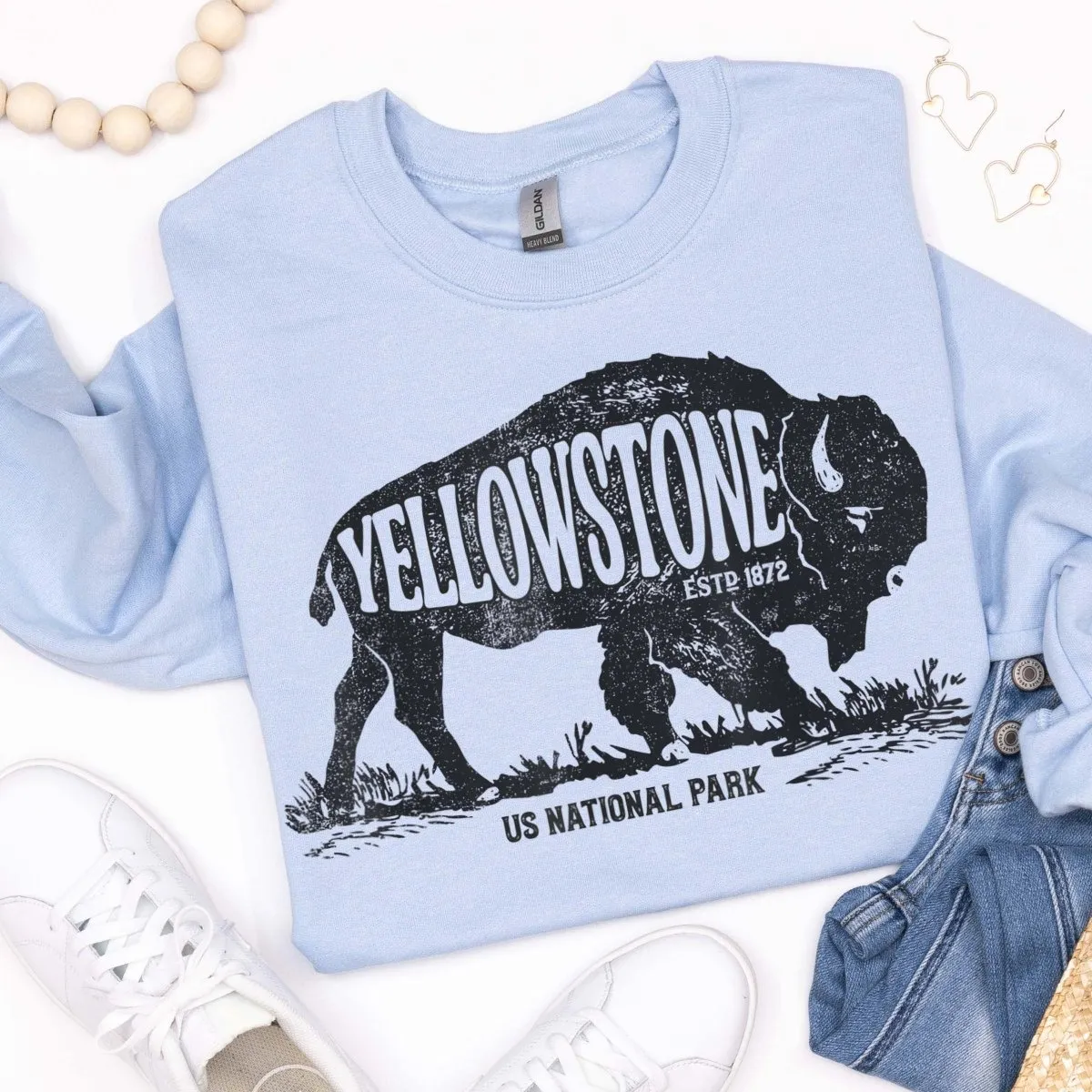 Yellowstone National Park Crew Sweatshirt