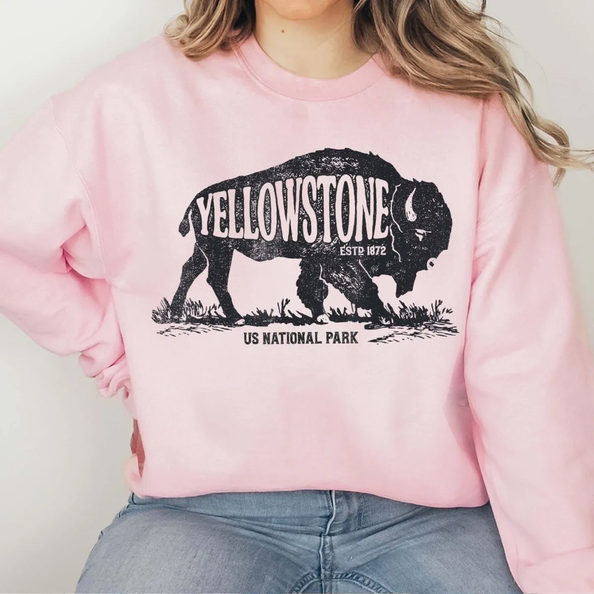 Yellowstone National Park Crew Sweatshirt