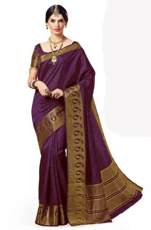 Zari Decorated Silk Fabulous Specialized Grand Art Silk Red Saree